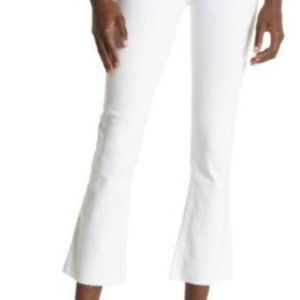 PAIGE Rory Crop Flare Jeans with Raw Hem NWT
